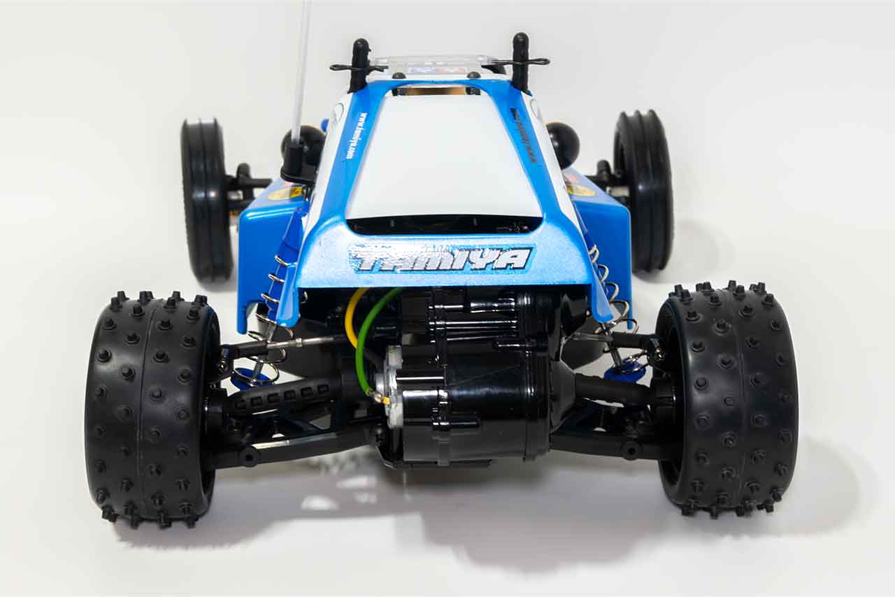【中古販売】タミヤ　ホリデーバギー DT-02 バギーチャンプ ボディ サーボ ESC付き (未走行)
