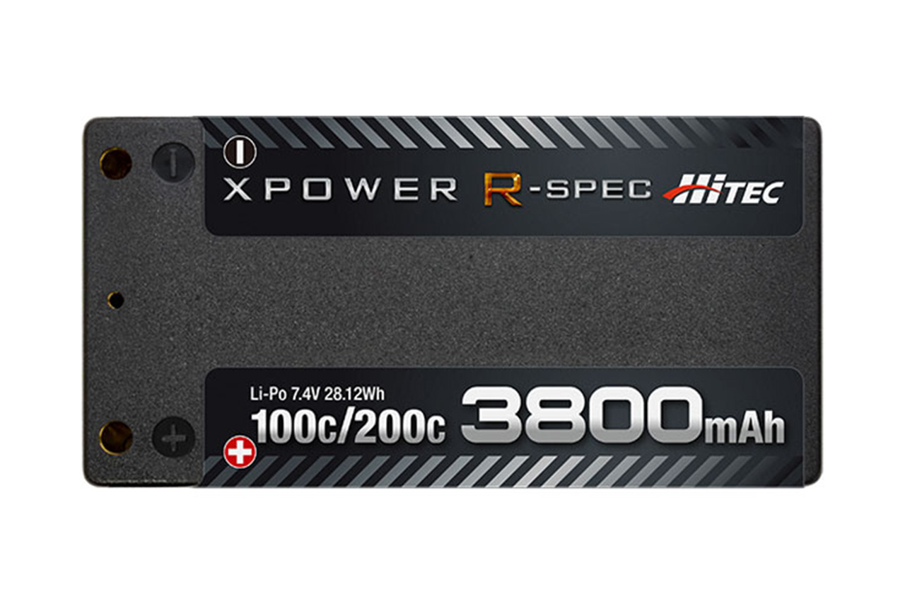 ハイテック　XPOWER R-SPEC [エックスパワー Rスペック] Li-Po 7.4V 3800mAh 100C/200C　XPR3800S-B