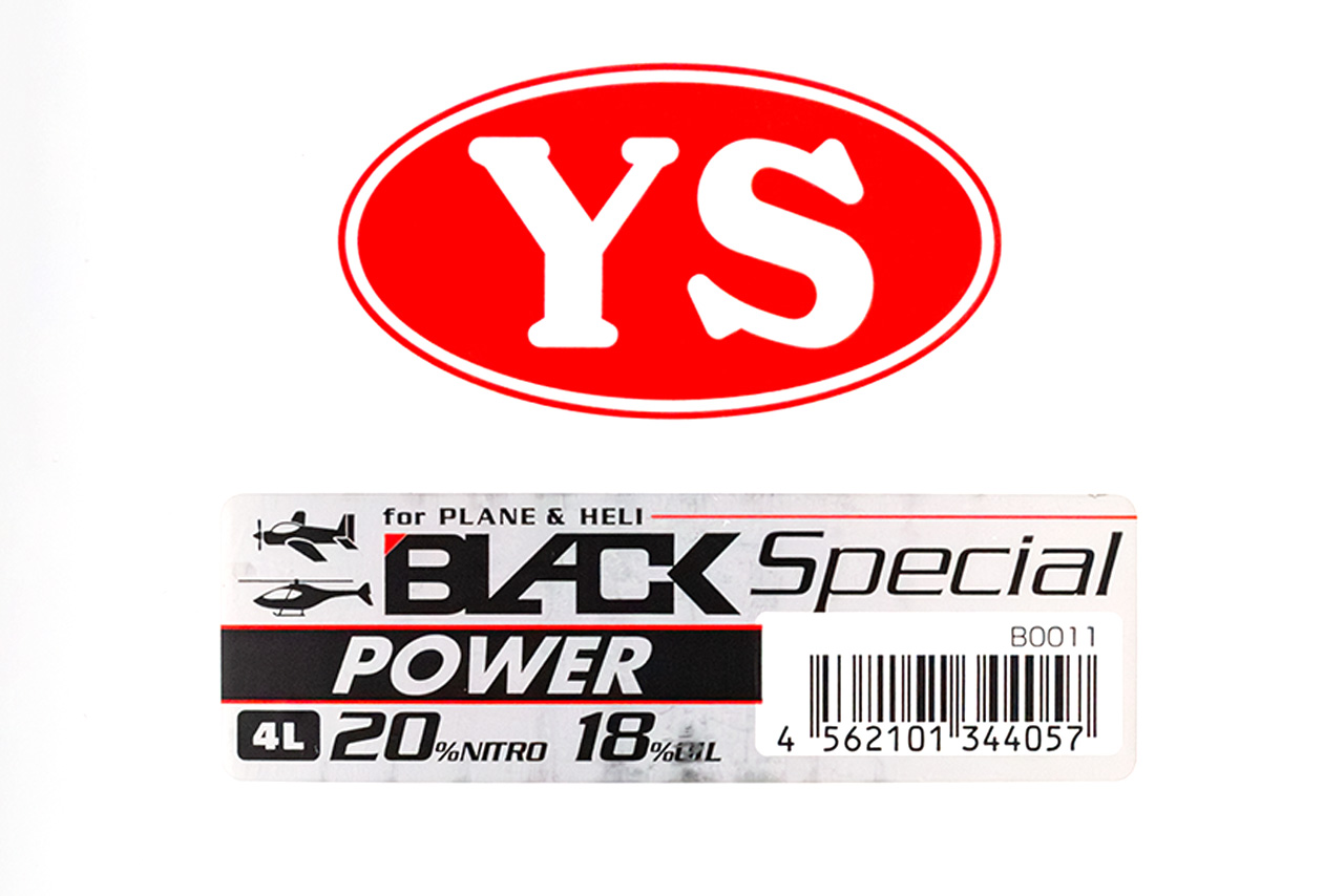 YS　パワーフューエル　POWER FUEL Black Special POWER 20% NITORO 18% OLD 　4L　B0011