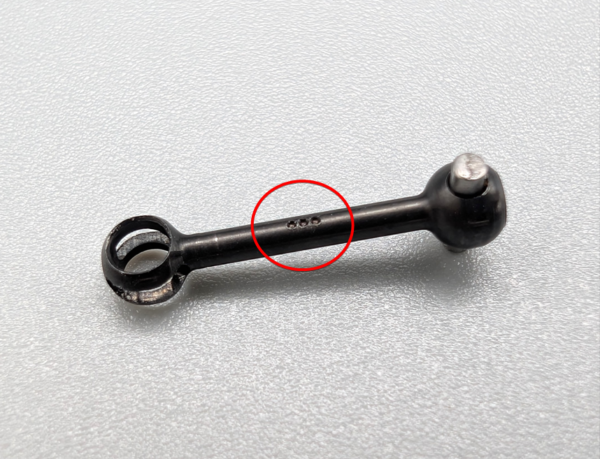 HRDプロジェクト Swing Shaft L (Steel / 2 pcs) / スイングシャフト L (スチール / 2個) MRD-025B-L