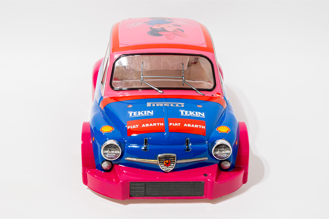 【中古販売】タミヤ　フィアット アバルト 1000 TCR ベルリーナ コルサ ボディ　塗装済み