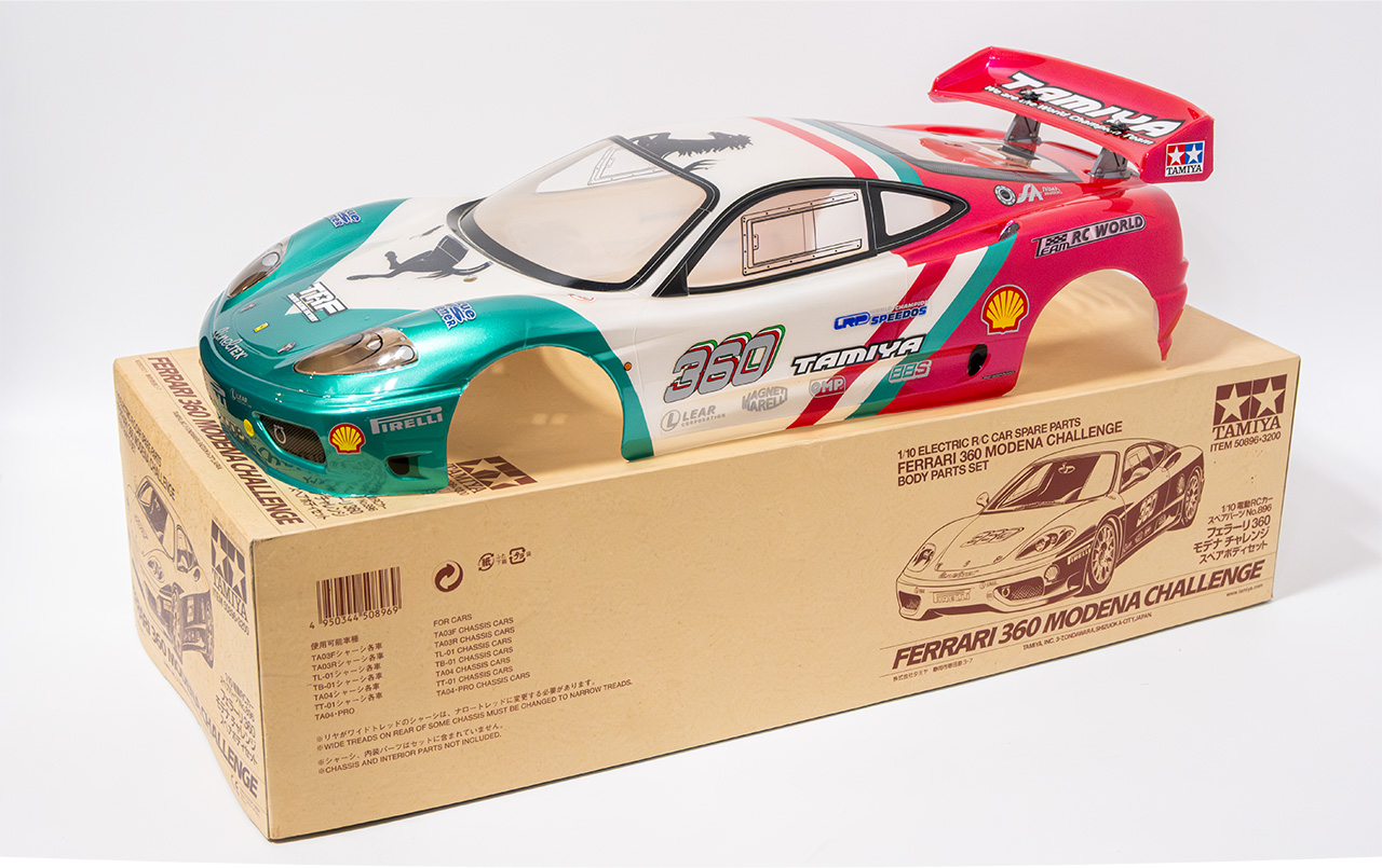 中古販売】タミヤ フェラーリ 360 モデナ チャレンジ ボディ 塗装済み