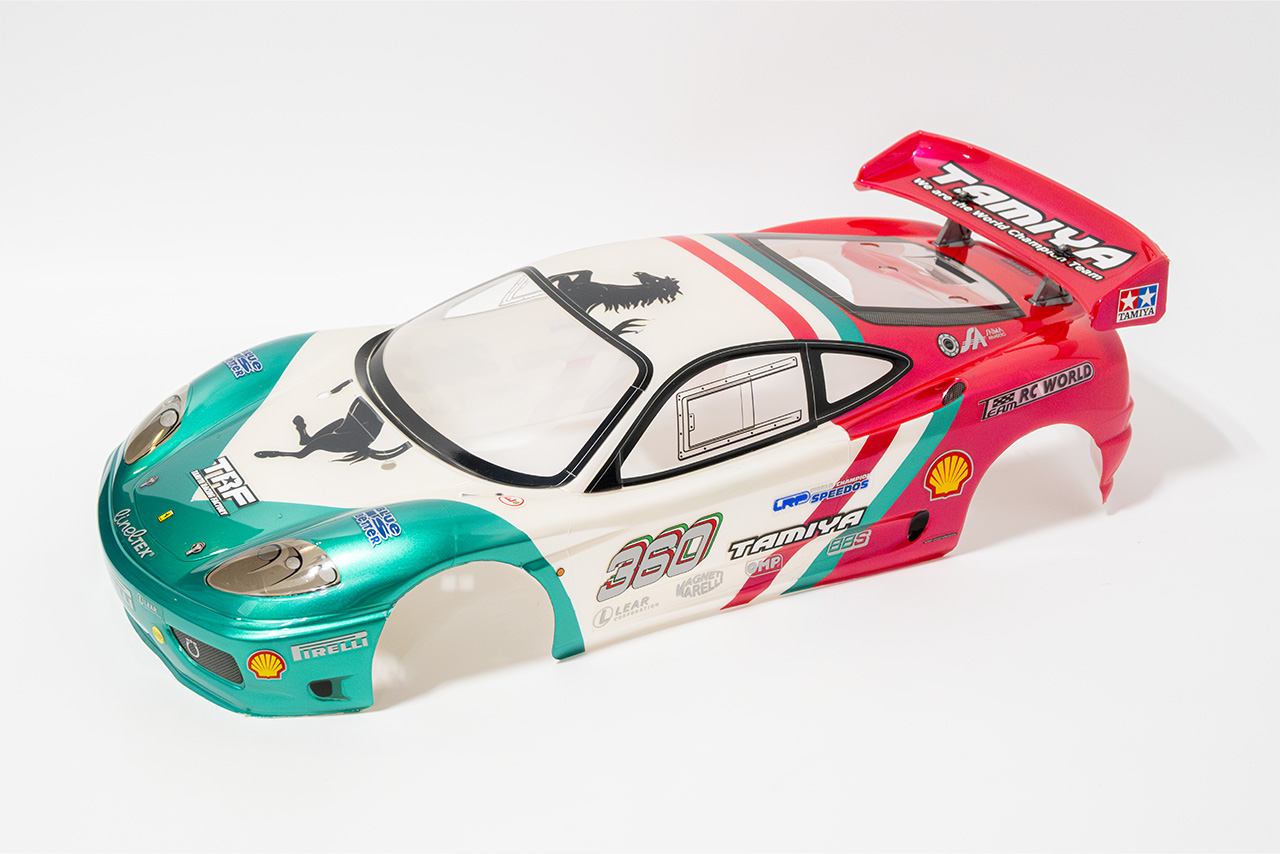【中古販売】タミヤ　フェラーリ 360 モデナ チャレンジ ボディ 塗装済み