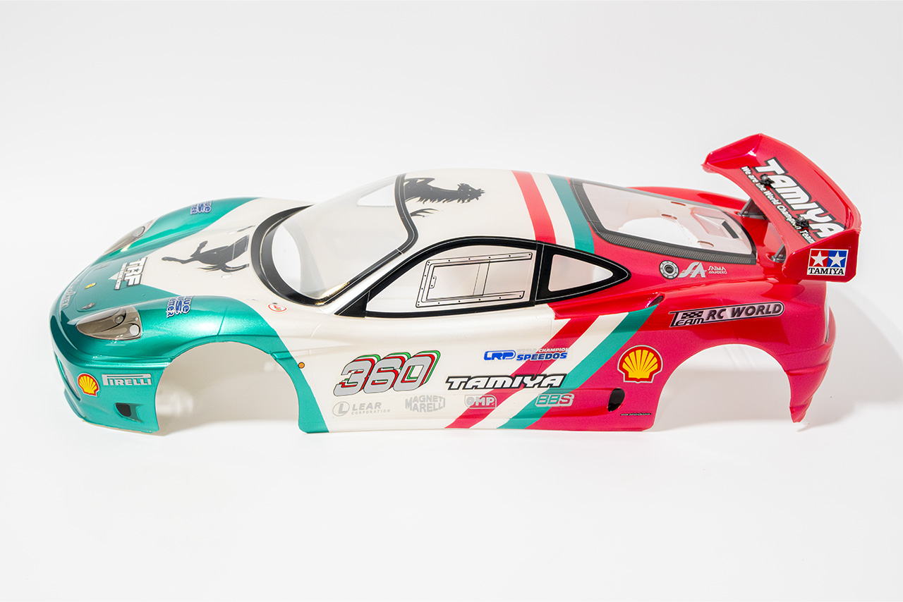 【中古販売】タミヤ　フェラーリ 360 モデナ チャレンジ ボディ 塗装済み