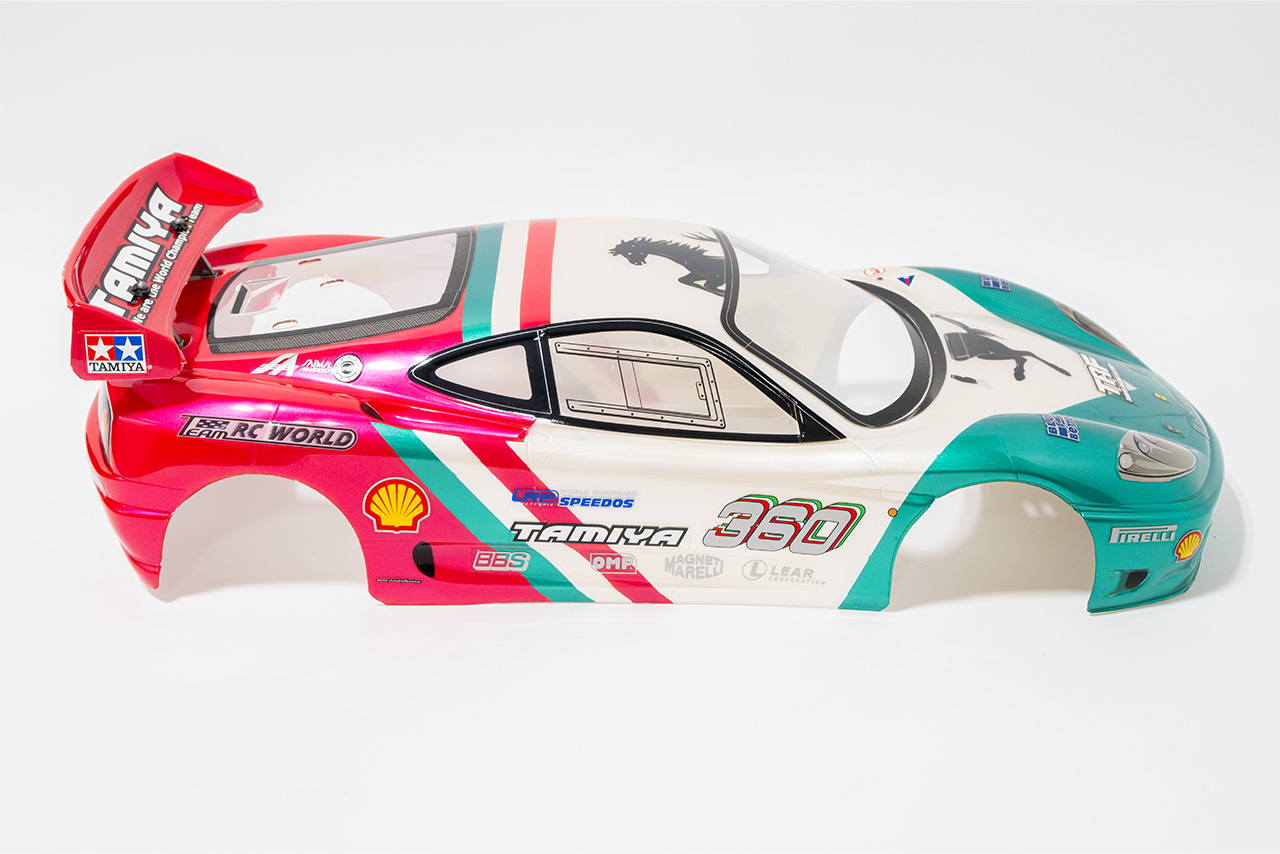 【中古販売】タミヤ　フェラーリ 360 モデナ チャレンジ ボディ 塗装済み
