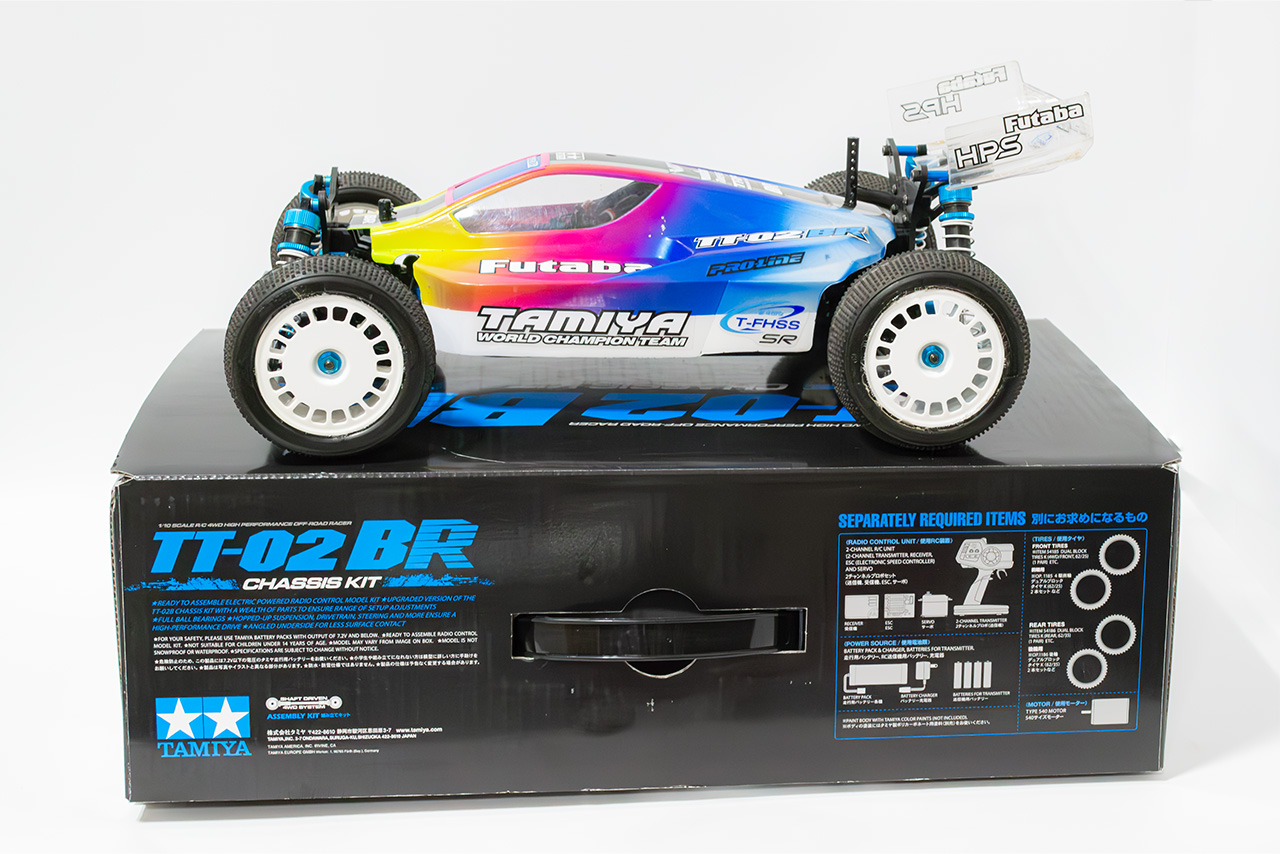【中古販売】タミヤ　TT02BR サーボ・モーター・ESC付き