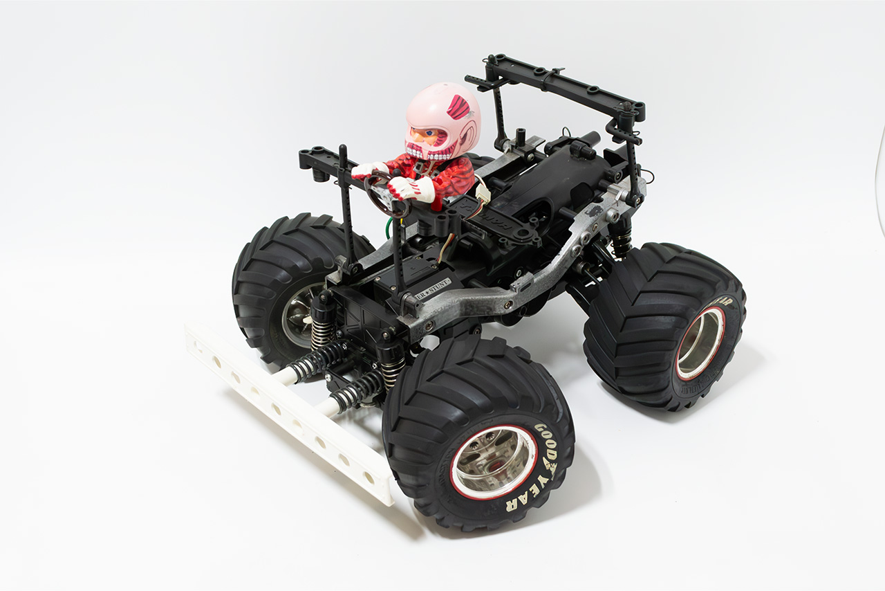 【中古販売】　タミヤ　フォルクスワーゲン　タイプ２(T1)(WR-02)ウィリー　モーター・サーボ・フルベアリング 付き