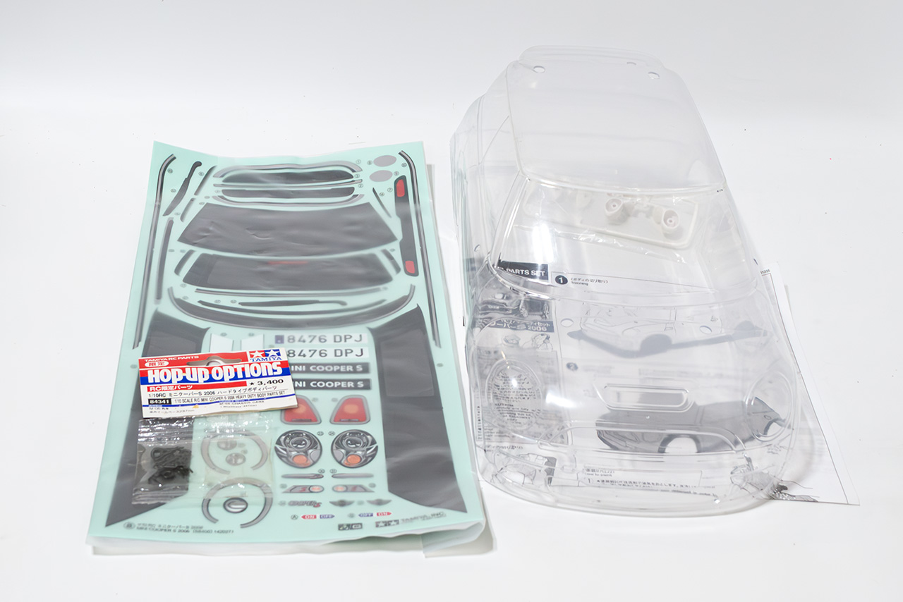 中古販売】 タミヤ 1/10RC ミニクーパーS 2006 ハードタイプボディ