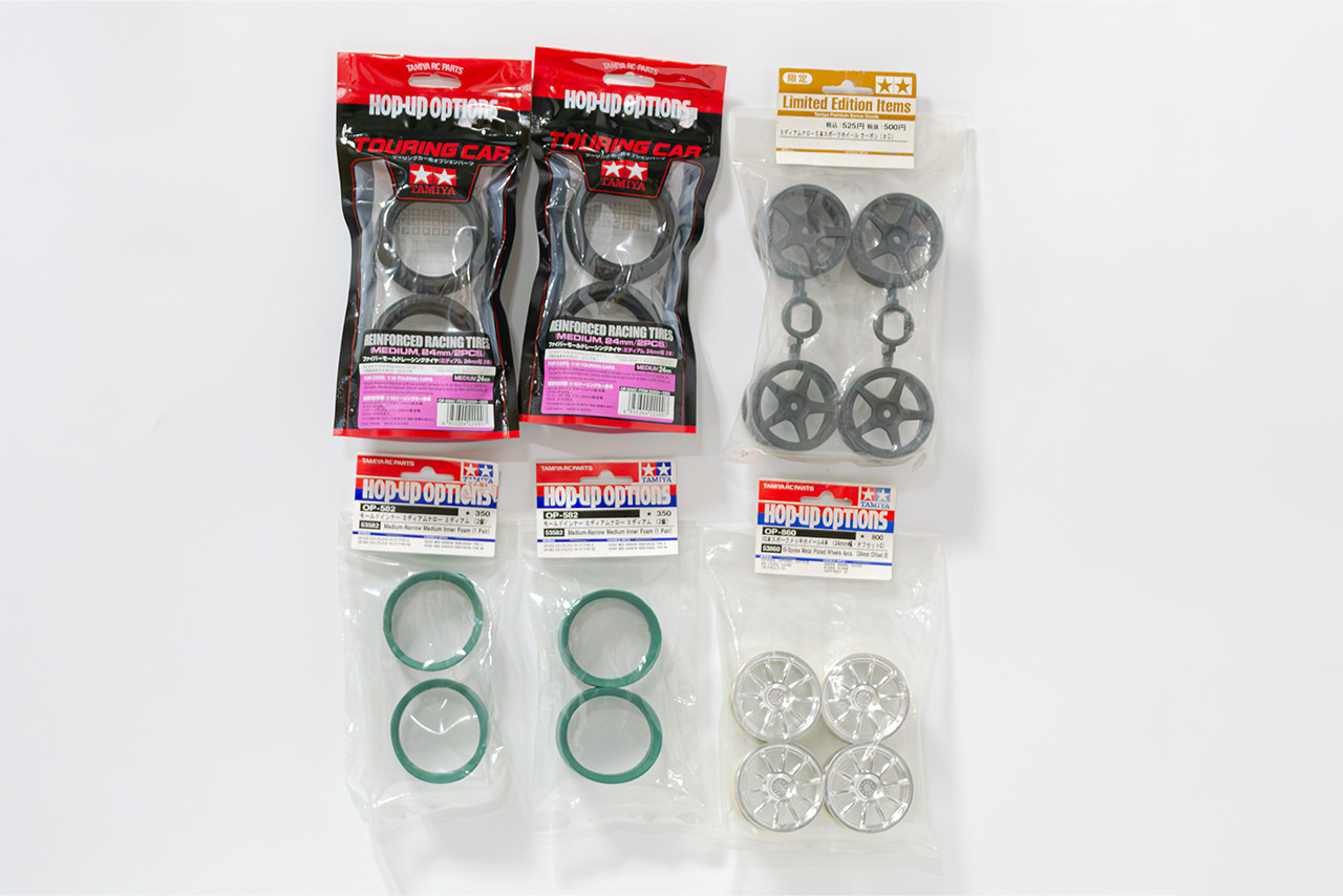 【中古販売】　タミヤ　タイヤ・ホイール・インナー　(未使用)
