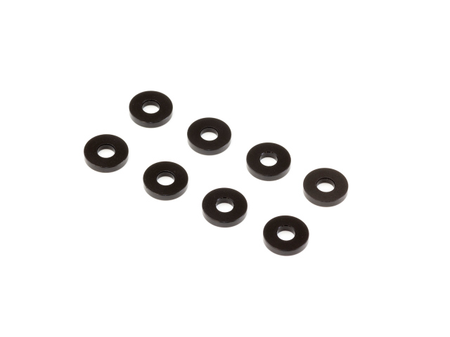 INFINITY　アルミスペーサー 3x8x1.5mm（ブラック/8個）　A73815