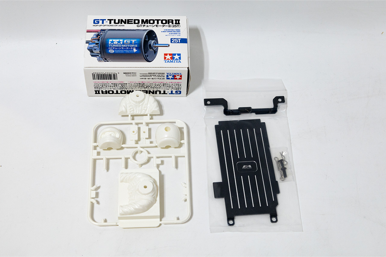 【中古販売】　タミヤ　ホーネットEVO.　モーター・ESC・サーボ　オプション付き(未走行)