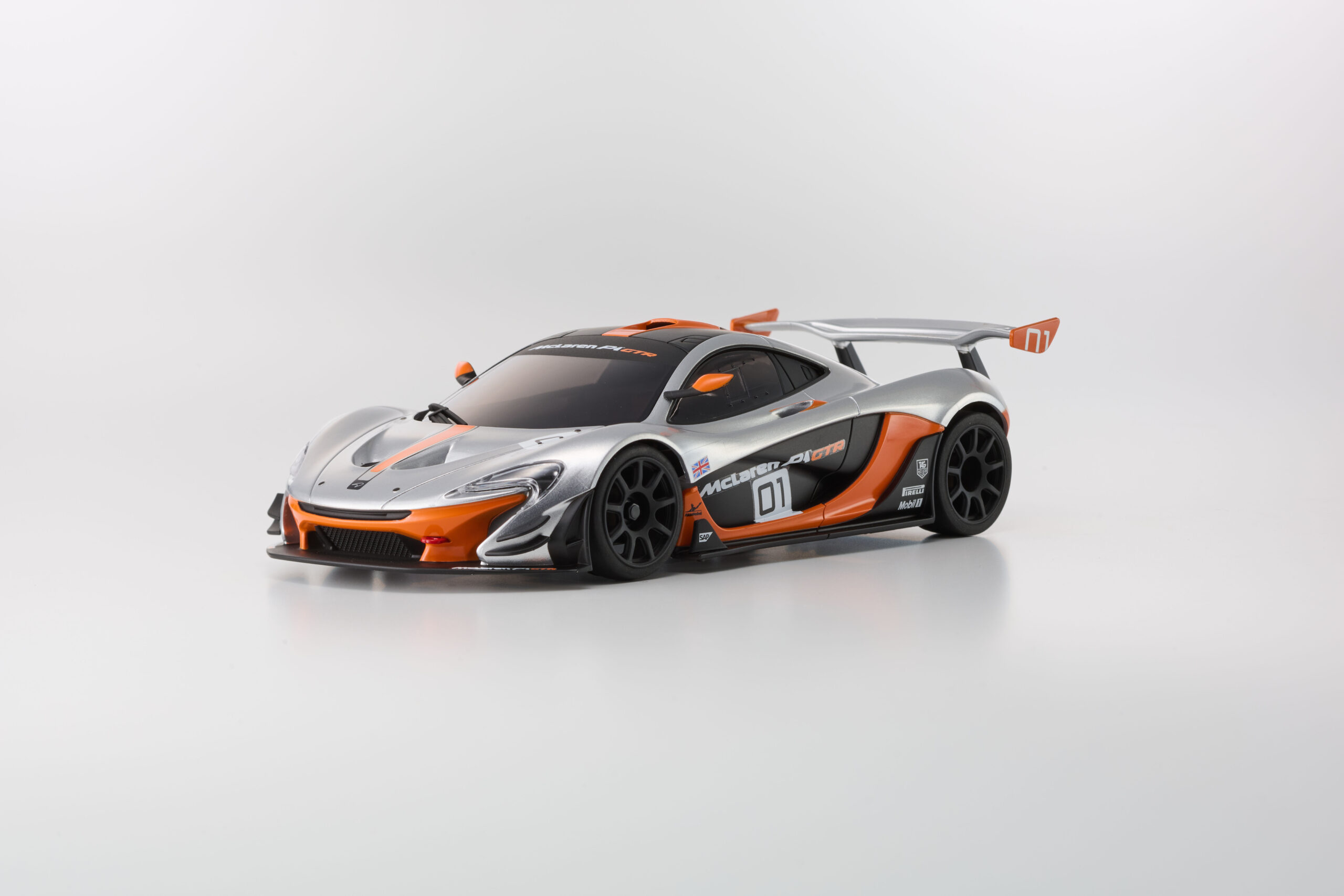 京商　オートスケールコレクション ASC W-MM McLaren P1 GTR シルバー/オレンジ MZP260SO