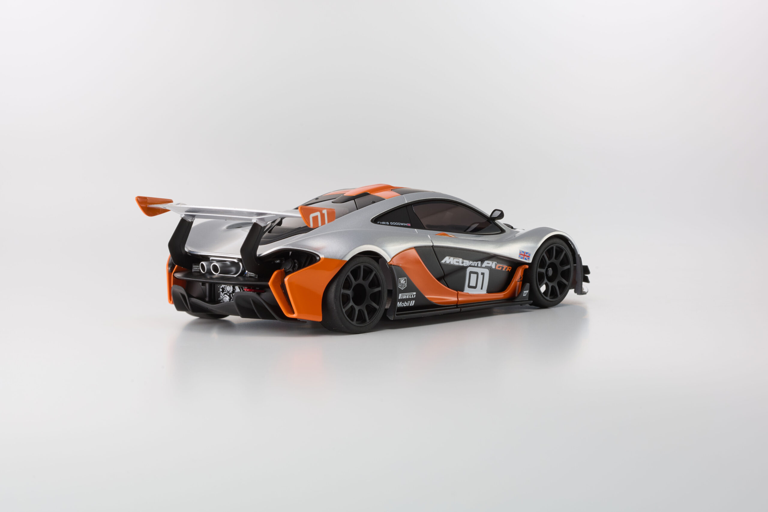 京商　オートスケールコレクション ASC W-MM McLaren P1 GTR シルバー/オレンジ MZP260SO