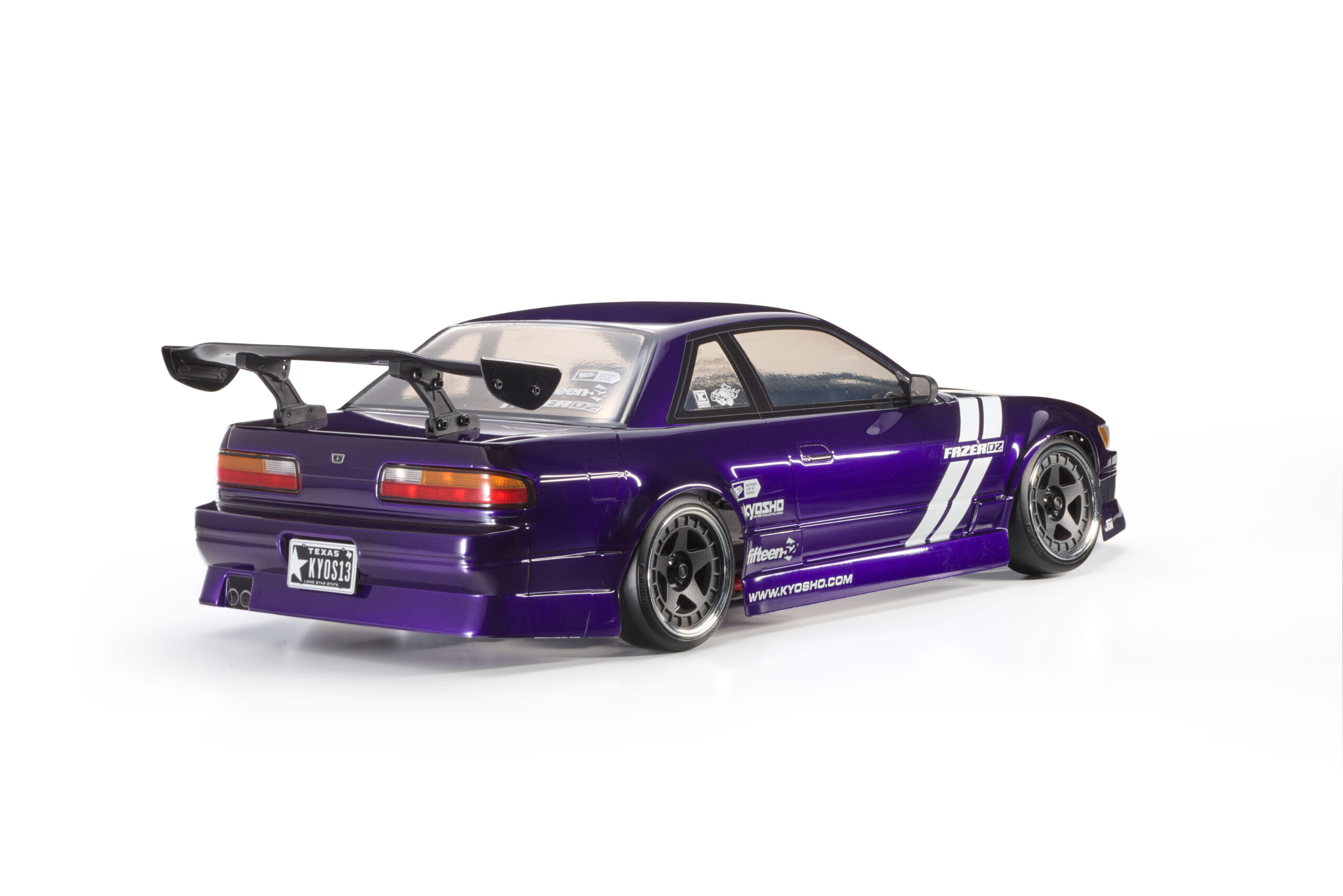京商 1/10 電動 2WD フェーザーD2 FAD2 シリーズ 日産 シルビア S13 チューンド パープル レディセット 34503T1