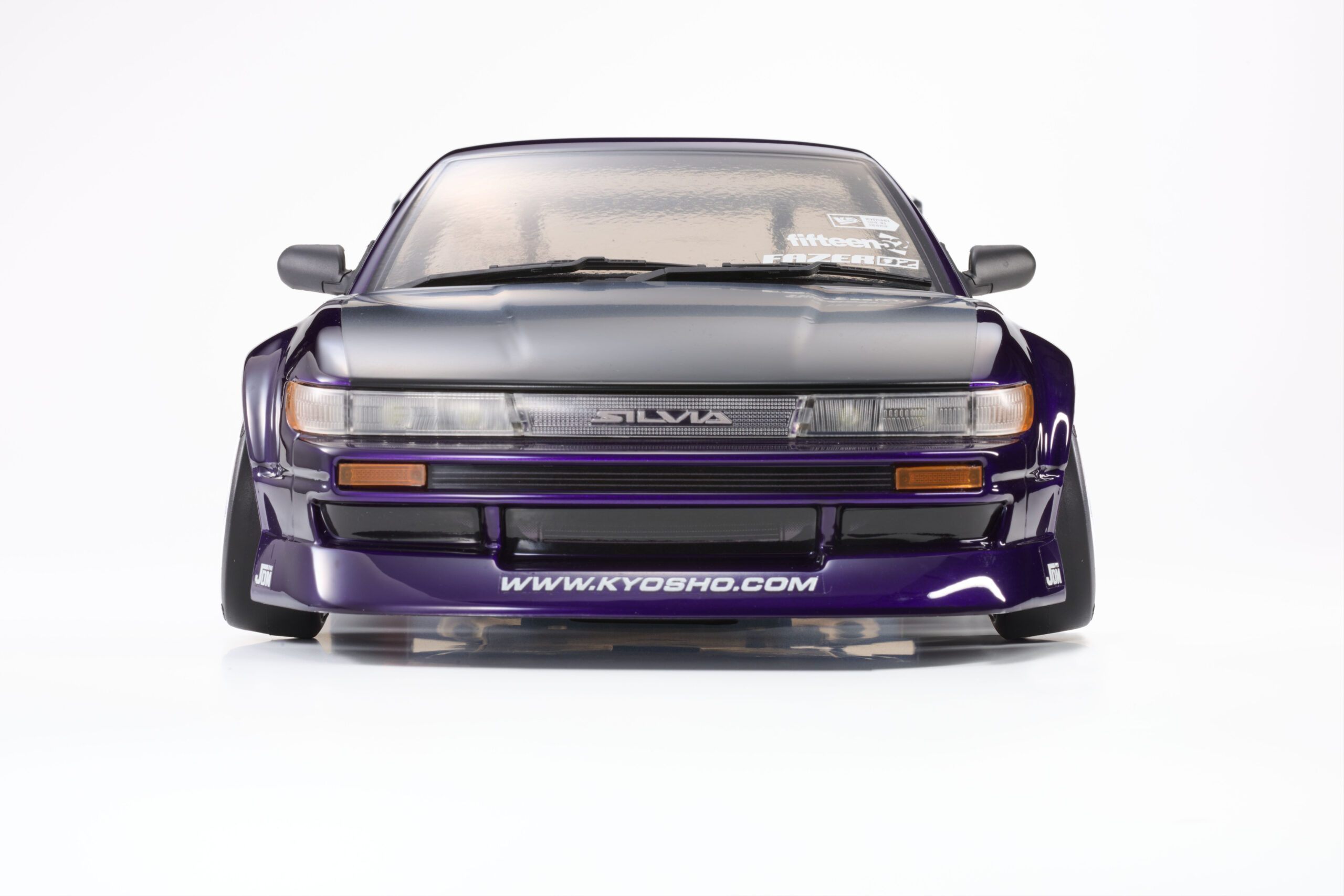 京商 1/10 電動 2WD フェーザーD2 FAD2 シリーズ 日産 シルビア S13 チューンド パープル レディセット 34503T1