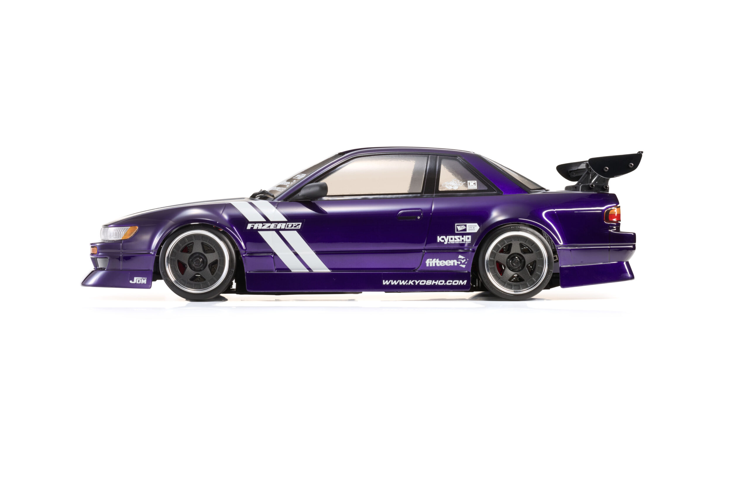 京商 1/10 電動 2WD フェーザーD2 FAD2 シリーズ 日産 シルビア S13 チューンド パープル レディセット 34503T1