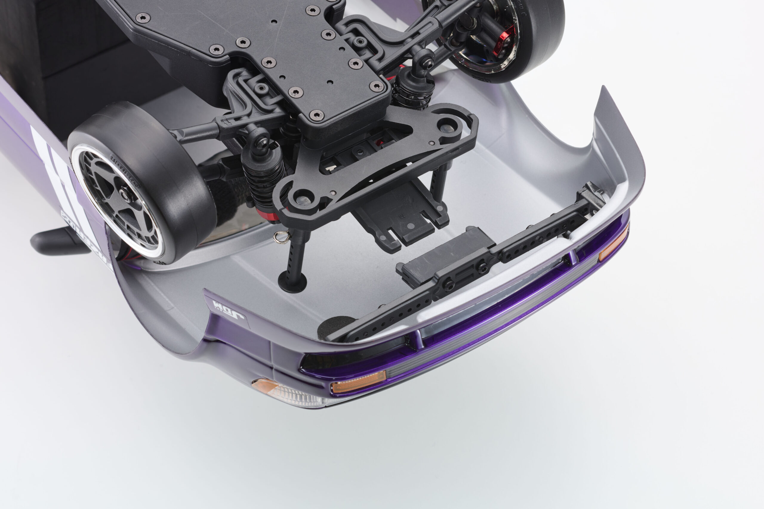 京商 1/10 電動 2WD フェーザーD2 FAD2 シリーズ 日産 シルビア S13 チューンド パープル レディセット 34503T1