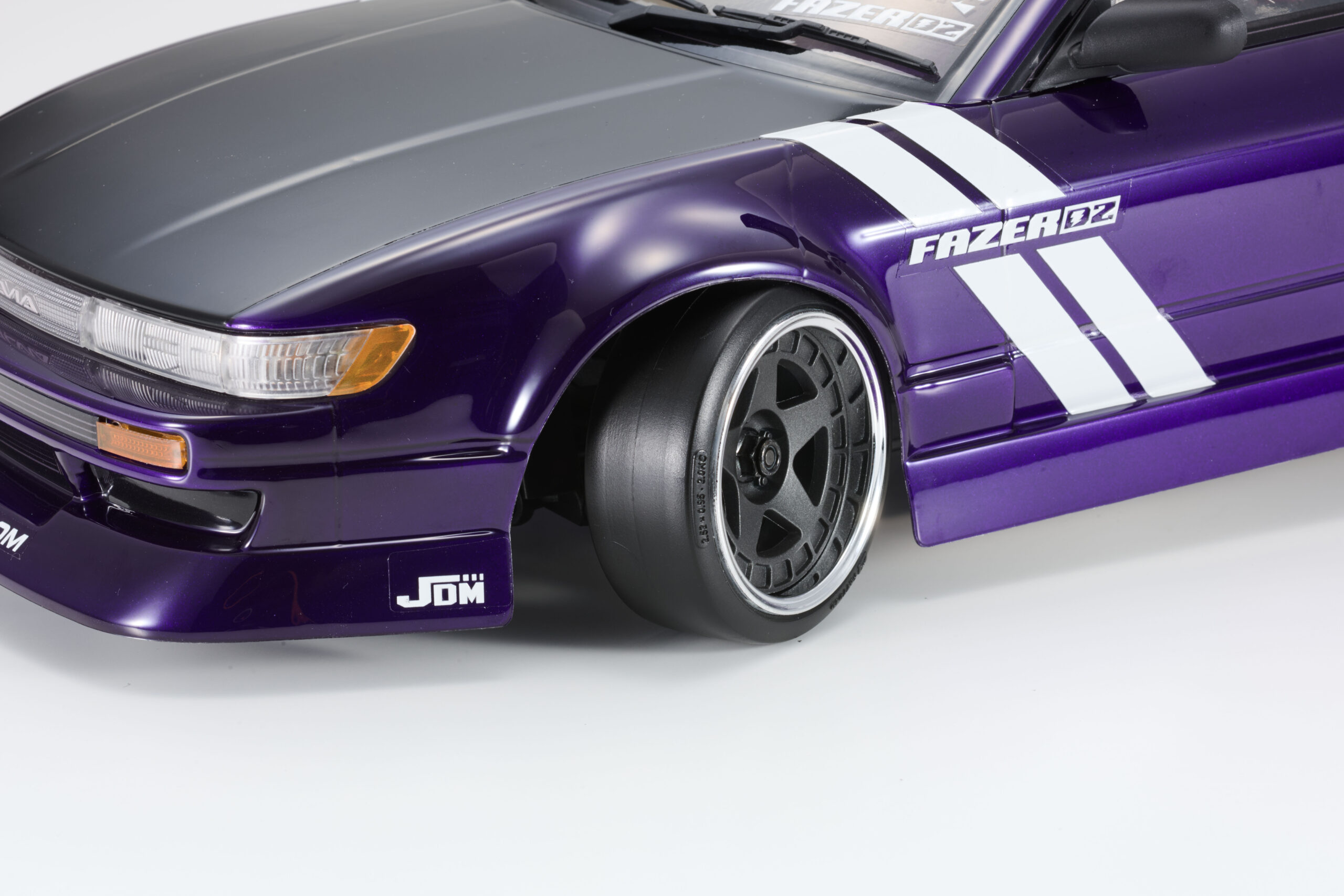 京商 1/10 電動 2WD フェーザーD2 FAD2 シリーズ 日産 シルビア S13 チューンド パープル レディセット 34503T1