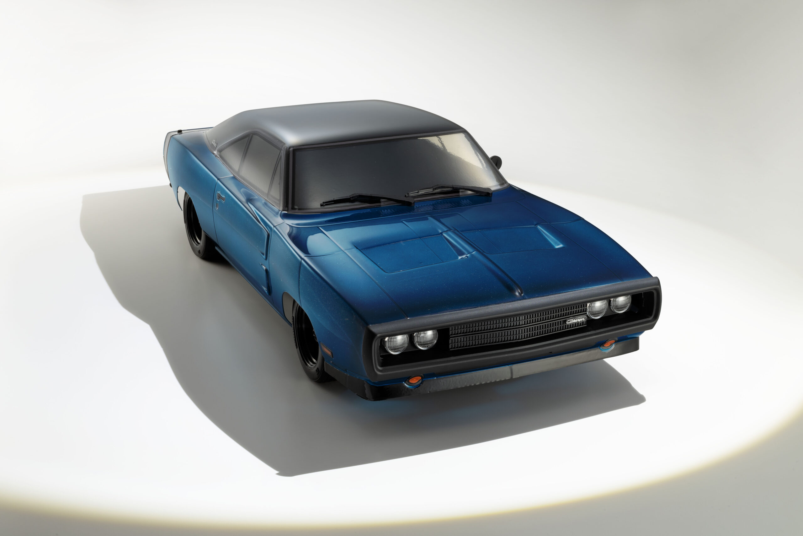 京商　1/10 EP 4WD フェーザーMk2 FZ02L レディセット 1970 ダッジ チャージャー チューンド・バージョン ブルー 34475T1
