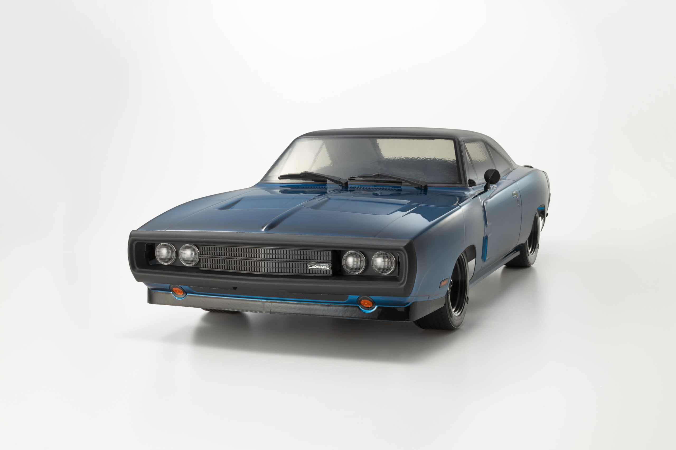 京商　1/10 EP 4WD フェーザーMk2 FZ02L レディセット 1970 ダッジ チャージャー チューンド・バージョン ブルー 34475T1