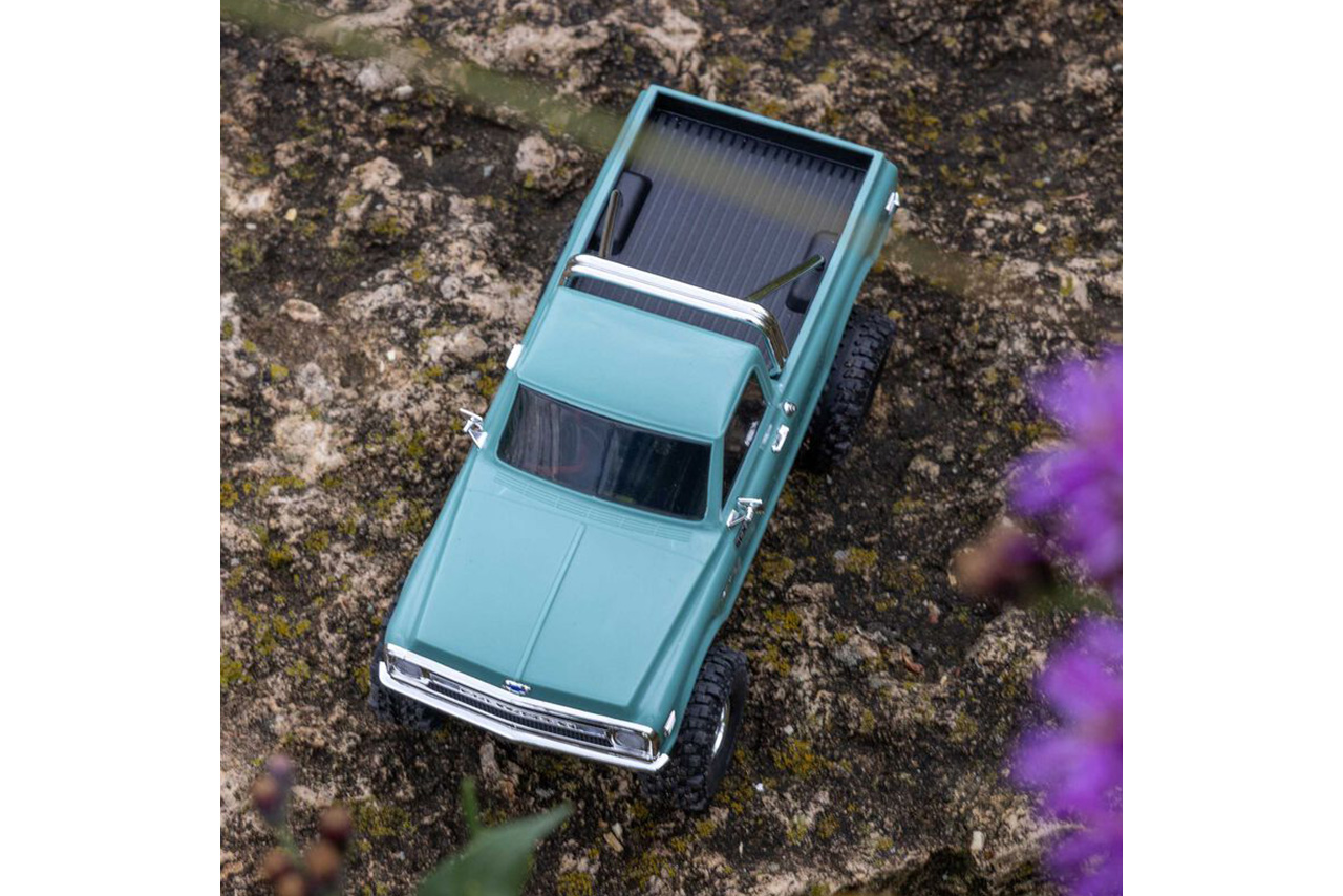 アキシャル　1/30 SCX30 Chevrolet K10 4X4 RTR Brushed Rock Crawler (Battery & Charger Included), Green　AXI-2260T1