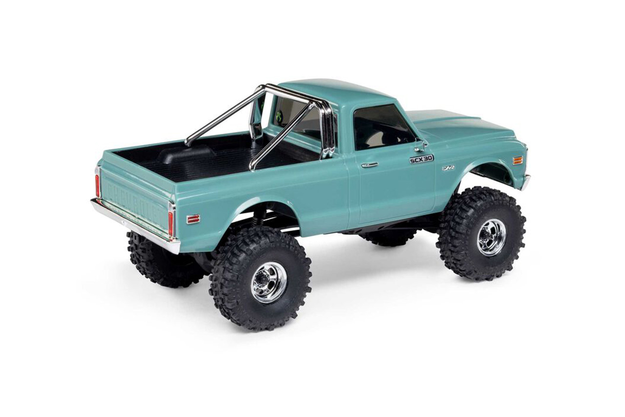 アキシャル　1/30 SCX30 Chevrolet K10 4X4 RTR Brushed Rock Crawler (Battery & Charger Included), Green　AXI-2260T1