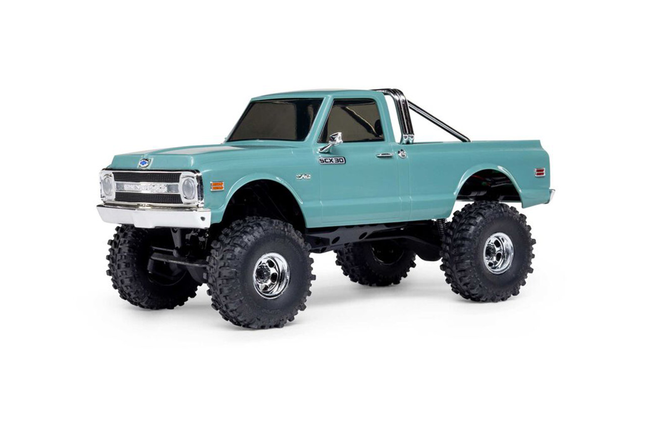 アキシャル　1/30 SCX30 Chevrolet K10 4X4 RTR Brushed Rock Crawler (Battery & Charger Included), Green　AXI-2260T1