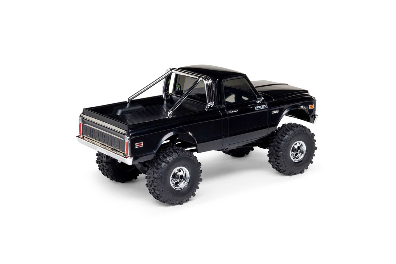 アキシャル　1/30 SCX30 Chevrolet K10 4X4 RTR Brushed Rock Crawler (Battery & Charger Included), Black　AXI-2260T2